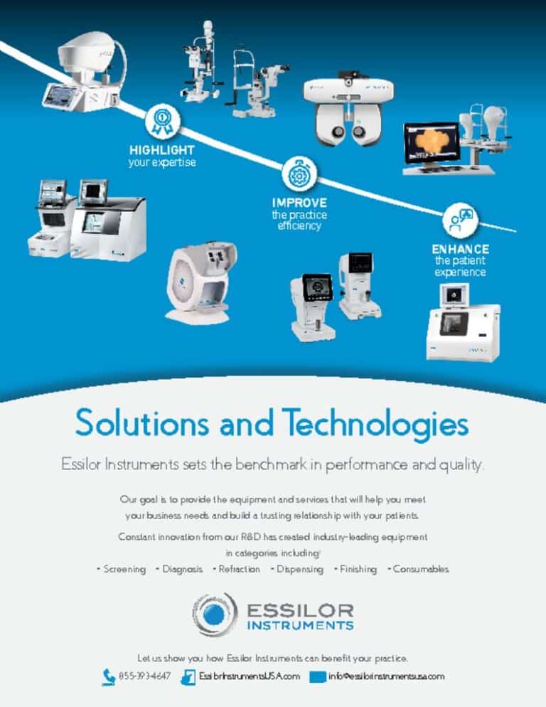 Brochures - Essilor Instruments USA