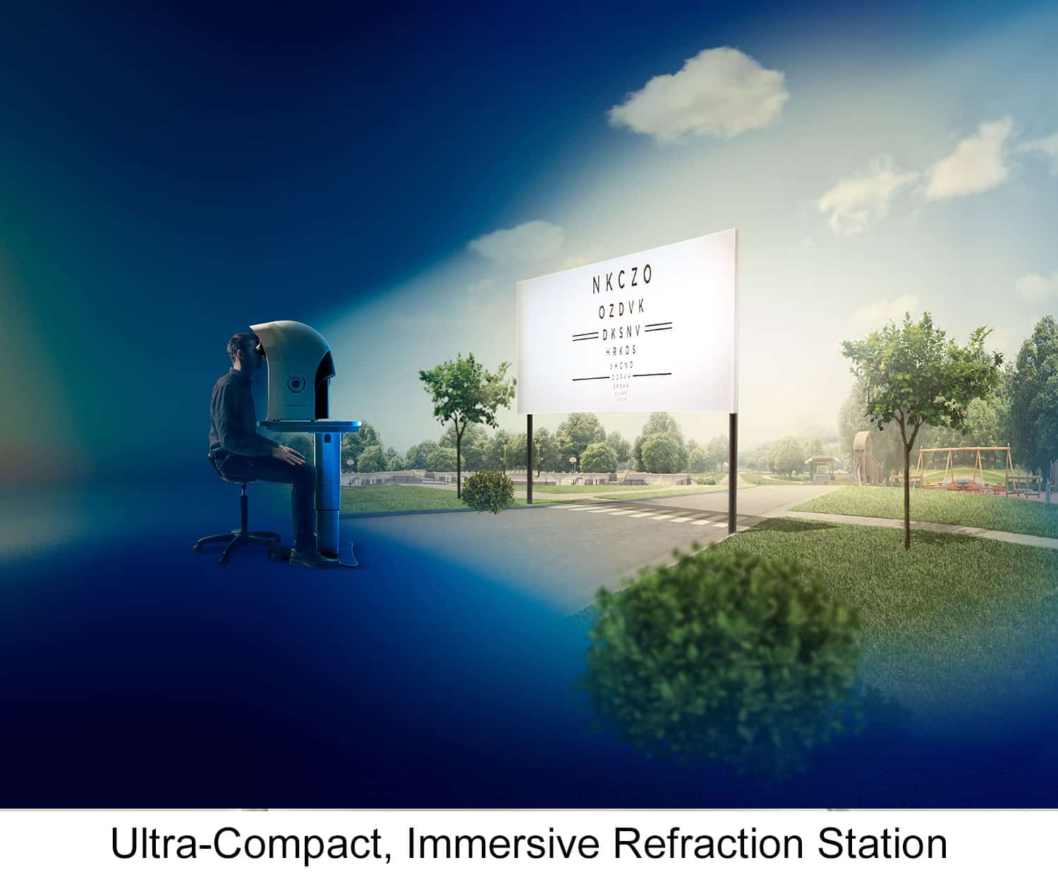 Ultra-Compact, Immersive Refraction Station